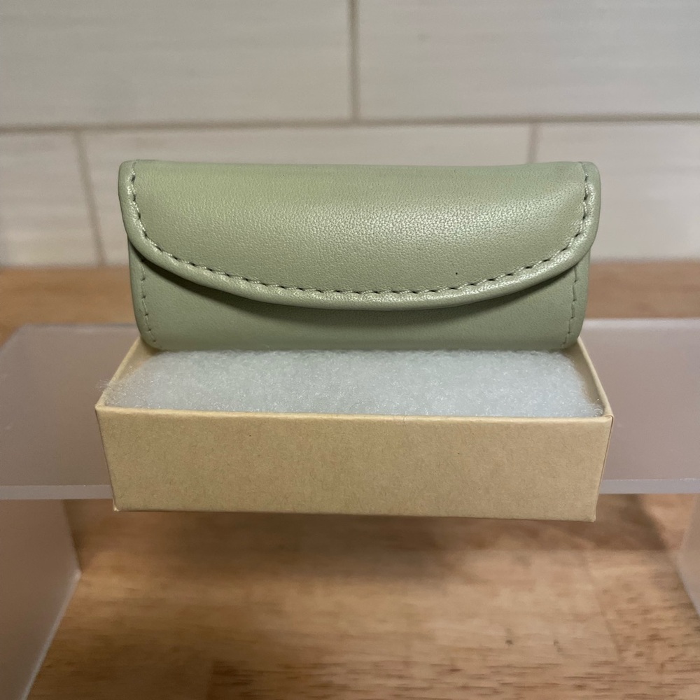 Vintage Coach Pistachio Lipstick Case With Mirror